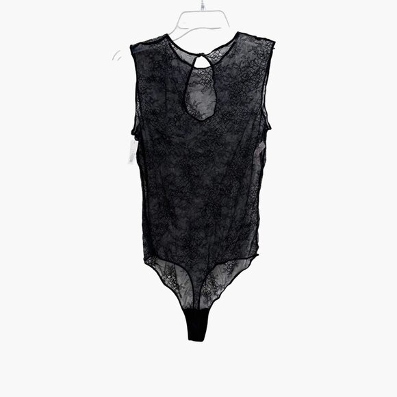 NEW Auden Lace Sleeveless Lingerie Bodysuit - Black - Size XL - Picture 4 of 12
